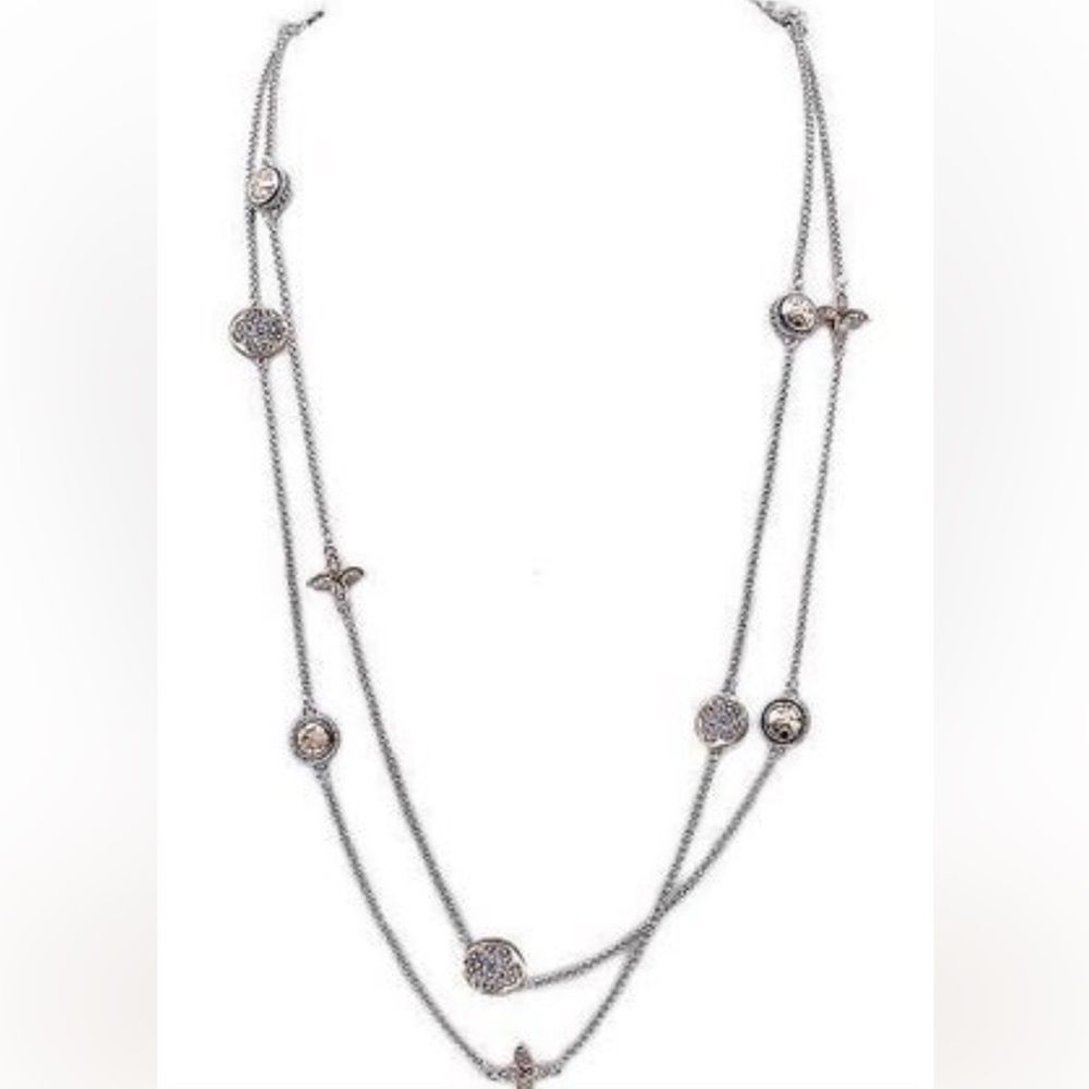 𝅺Two Toned Long Layered Necklace